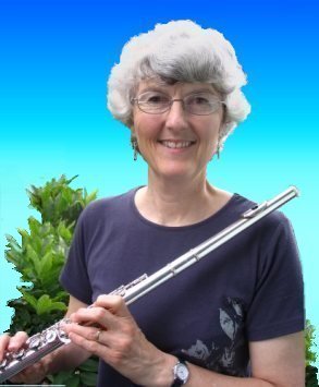 Angela with flute